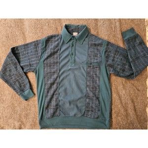 HABAND Casual Joe polo shirt Men's Med. colorblock leisure dad Sopranos VINTAGE